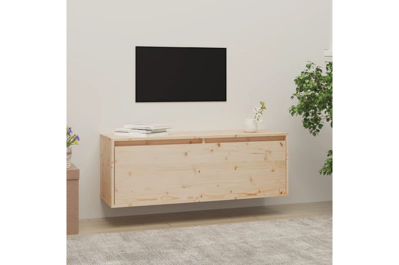 Seinäkaappi 100x30x35 cm täysi mänty - Ruskea - Talo & remontointi - Keittiö & kylpyhuone - Keittiö & kodinhoitohuone - Keittiön sisustus - Keittiöhylly