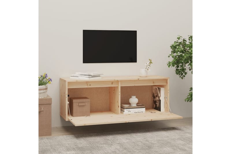 Seinäkaappi 100x30x35 cm täysi mänty - Ruskea - Talo & remontointi - Keittiö & kylpyhuone - Keittiö & kodinhoitohuone - Keittiön sisustus - Keittiöhylly