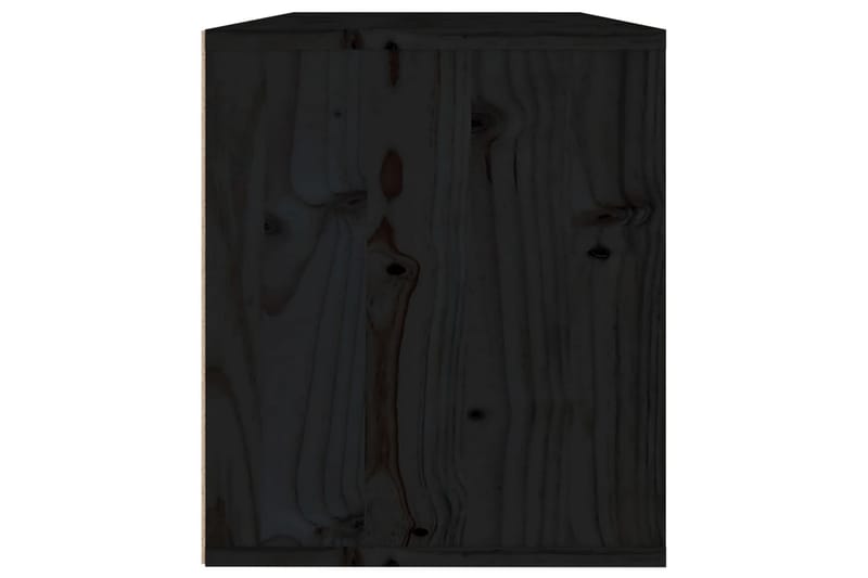 Seinäkaappi musta 60x30x35 cm täysi mänty - Musta - Talo & remontointi - Keittiö & kylpyhuone - Keittiö & kodinhoitohuone - Keittiön sisustus - Keittiöhylly