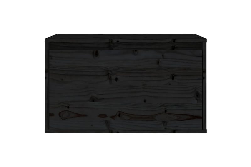 Seinäkaappi musta 60x30x35 cm täysi mänty - Musta - Talo & remontointi - Keittiö & kylpyhuone - Keittiö & kodinhoitohuone - Keittiön sisustus - Keittiöhylly
