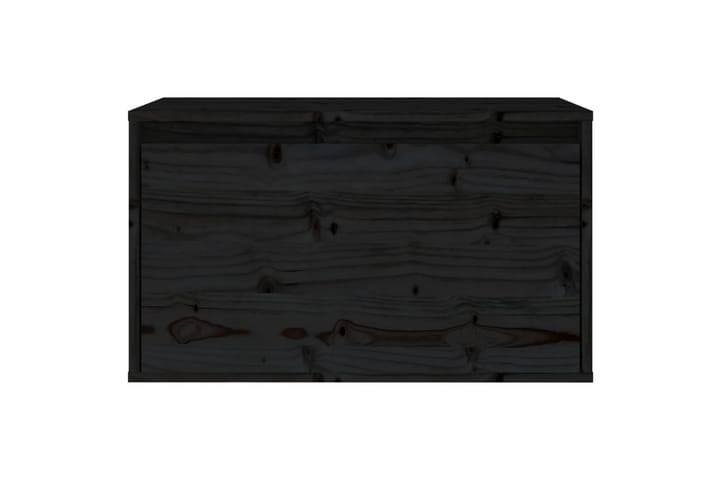 Seinäkaappi musta 60x30x35 cm täysi mänty - Musta - Seinähylly - Keittiöhylly - Hylly