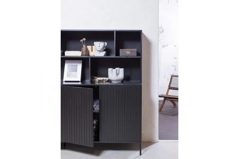 Seinäkaappi Uusi Gravure - Musta - Säilytys - Säilytyskalusteet - Lipasto