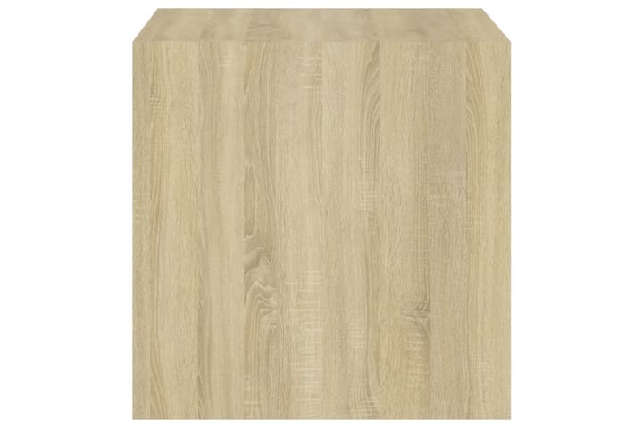 Seinäkaappi valkoinen ja Sonoma-tammi 37x37x37 cm lastulevy - Seinähylly - Keittiöhylly - Hylly
