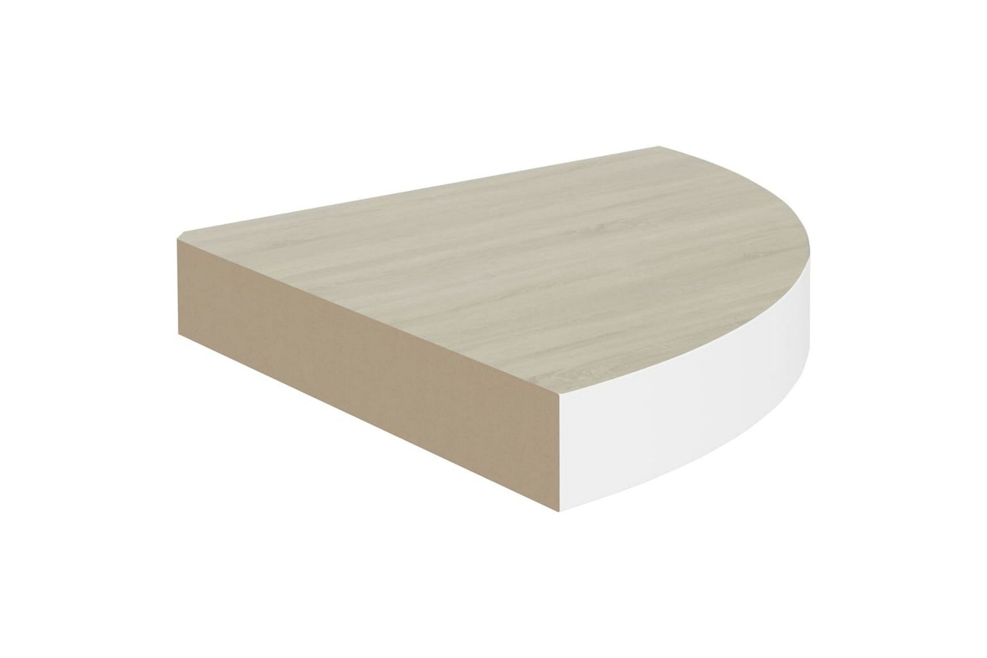 Seinäkulmahyllyt 4 kpl tammi ja valkoinen 35x35x3,8 cm MDF - Valkoinen - Talo & remontointi - Keittiö & kylpyhuone - Keittiö & kodinhoitohuone - Keittiön sisustus - Keittiöhylly
