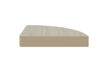 Seinäkulmahyllyt 4 kpl tammi ja valkoinen 35x35x3,8 cm MDF - Valkoinen - Talo & remontointi - Keittiö & kylpyhuone - Keittiö & kodinhoitohuone - Keittiön sisustus - Keittiöhylly