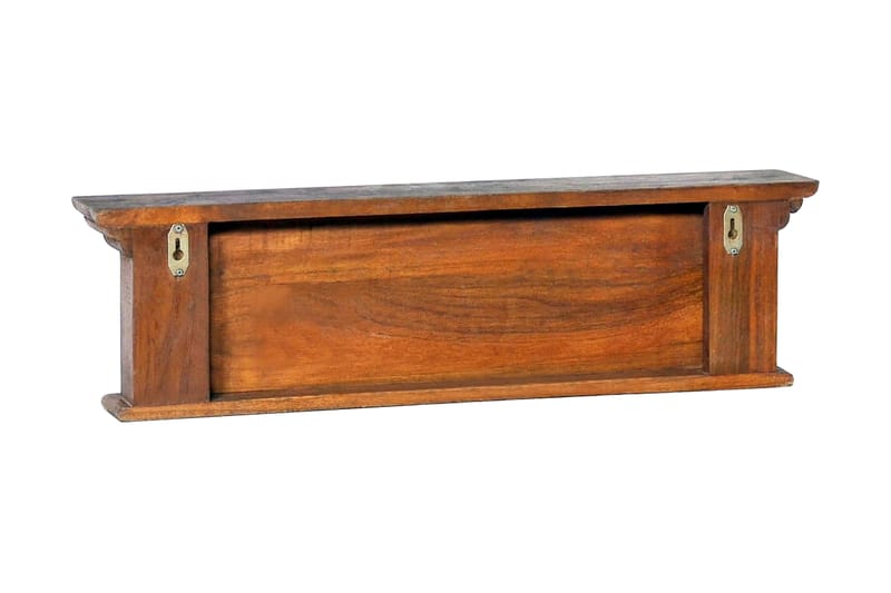 Seinälle kiinnitettävä naulakko 70x10x20 cm täysi tiikki - Ruskea - Talo & remontointi - Keittiö & kylpyhuone - Keittiö & kodinhoitohuone - Keittiön sisustus - Keittiöhylly