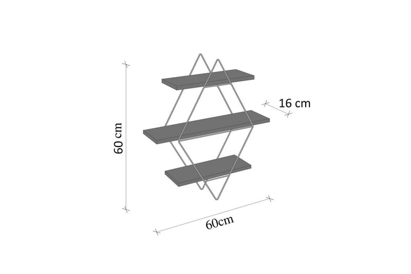Souma Seinähylly 60 cm - Ruskea/Kulta - Talo & remontointi - Keittiö & kylpyhuone - Keittiö & kodinhoitohuone - Keittiön sisustus - Keittiöhylly