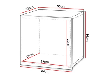 Tessan seinäkaappi 34 cm - ruskea - Talo & remontointi - Keittiö & kylpyhuone - Kylpyhuone - Kylpyhuonekalusteet - Peilikaapit