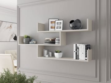Triorana Seinähylly 119 cm - beige - Talo & remontointi - Keittiö & kylpyhuone - Keittiö & kodinhoitohuone - Keittiön sisustus - Keittiöhylly