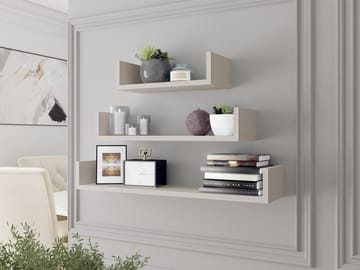 Triorana Seinähylly 80 cm - beige - Talo & remontointi - Keittiö & kylpyhuone - Keittiö & kodinhoitohuone - Keittiön sisustus - Keittiöhylly