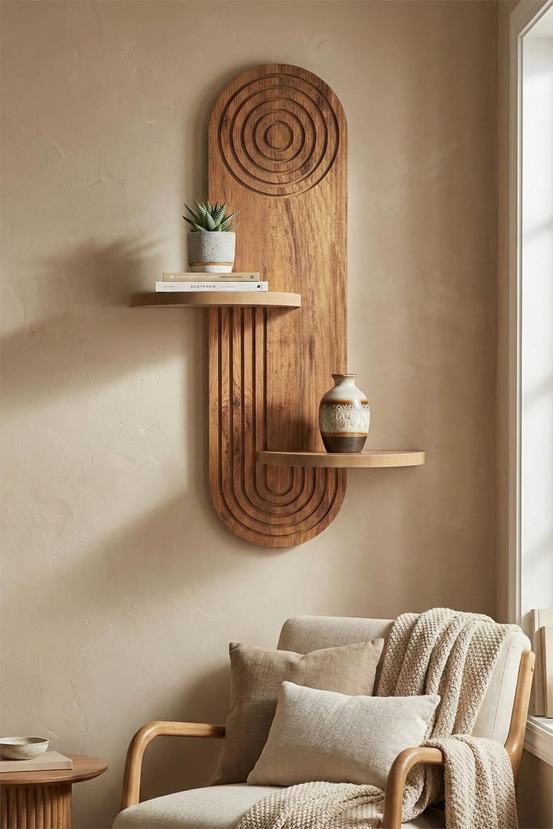 Virlin seinähylly 26x35x13 cm - Tammi - Talo & remontointi - Keittiö & kylpyhuone - Keittiö & kodinhoitohuone - Keittiön sisustus - Keittiöhylly