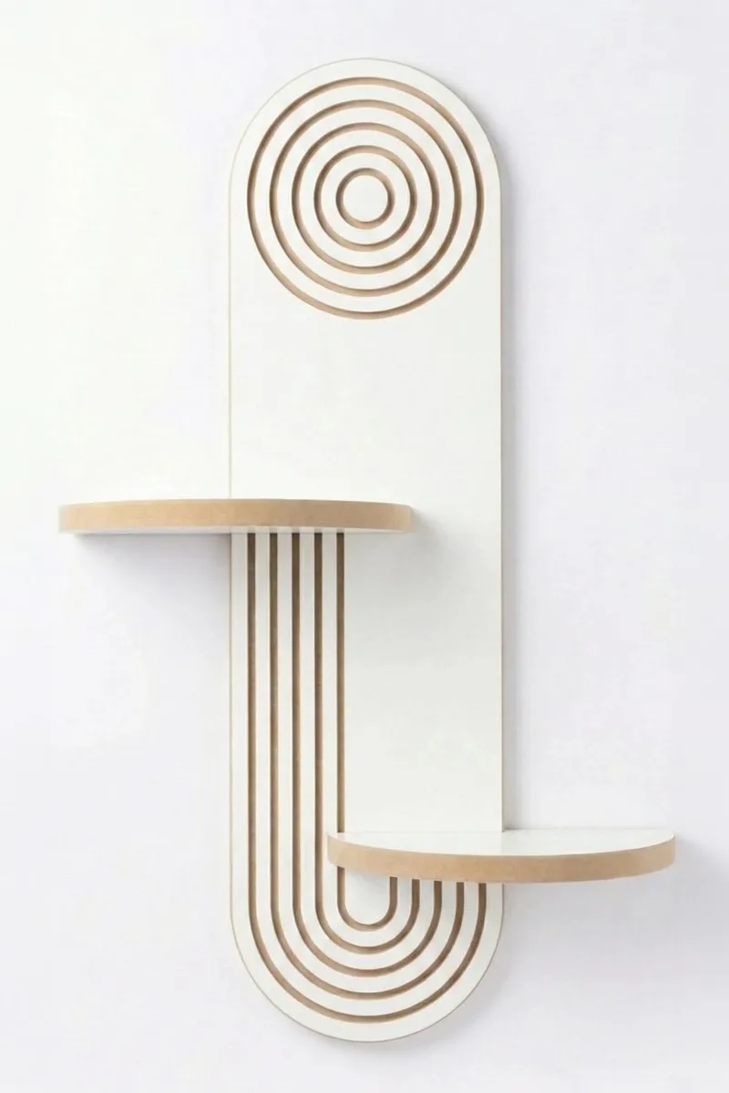 Virlin seinähylly 26x35x13 cm - Valkoinen - Talo & remontointi - Keittiö & kylpyhuone - Keittiö & kodinhoitohuone - Keittiön sisustus - Keittiöhylly