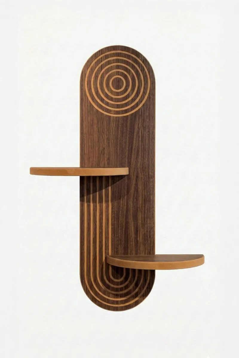 Virlin seinähylly 26x35x13 cm, Wenge