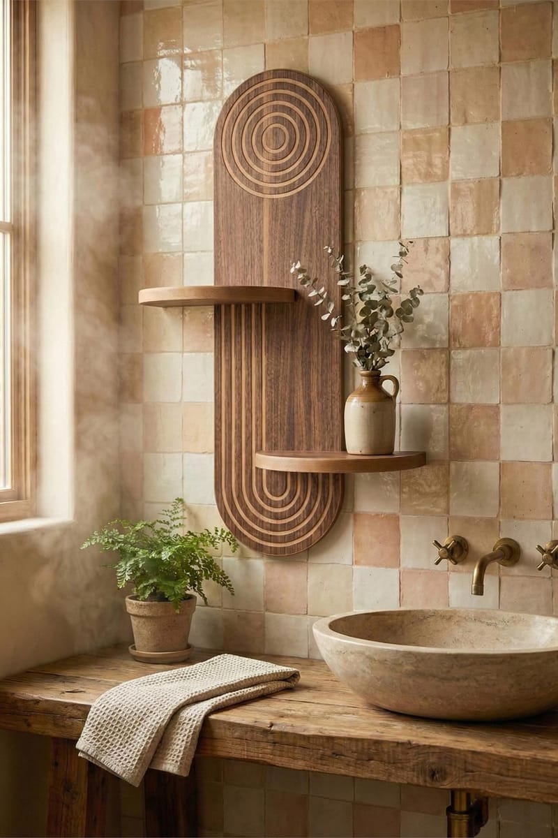 Virlin seinähylly 26x35x13 cm - Wenge - Talo & remontointi - Keittiö & kylpyhuone - Keittiö & kodinhoitohuone - Keittiön sisustus - Keittiöhylly