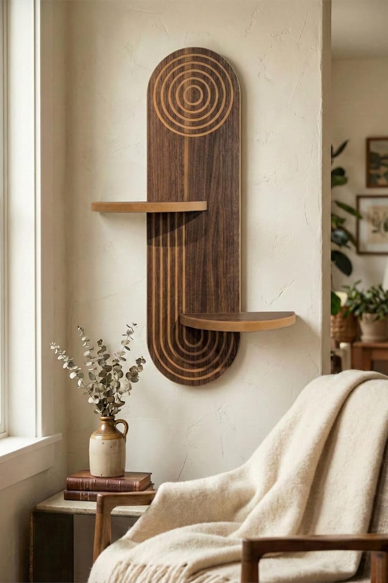 Virlin seinähylly 26x35x13 cm - Wenge - Talo & remontointi - Keittiö & kylpyhuone - Keittiö & kodinhoitohuone - Keittiön sisustus - Keittiöhylly