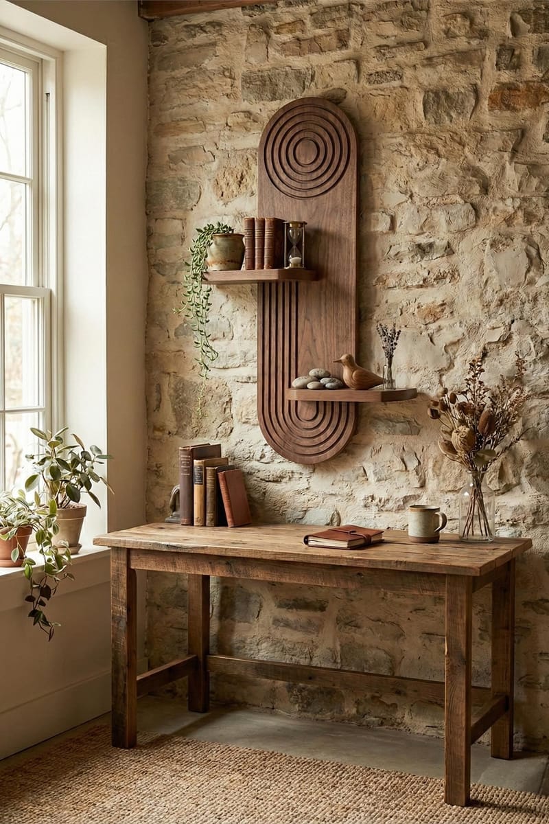 Virlin seinähylly 26x35x13 cm - Wenge - Talo & remontointi - Keittiö & kylpyhuone - Keittiö & kodinhoitohuone - Keittiön sisustus - Keittiöhylly