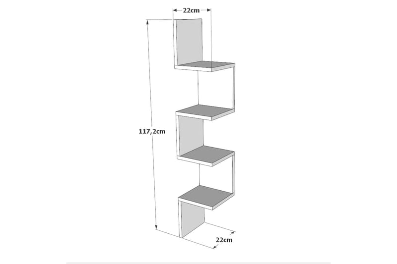 WL9 Wall Shelf NO_BRAND White - Huonekalut - Pöytä & ruokailuryhmä - Apupöytä & sivupöytä - Eteispöytä