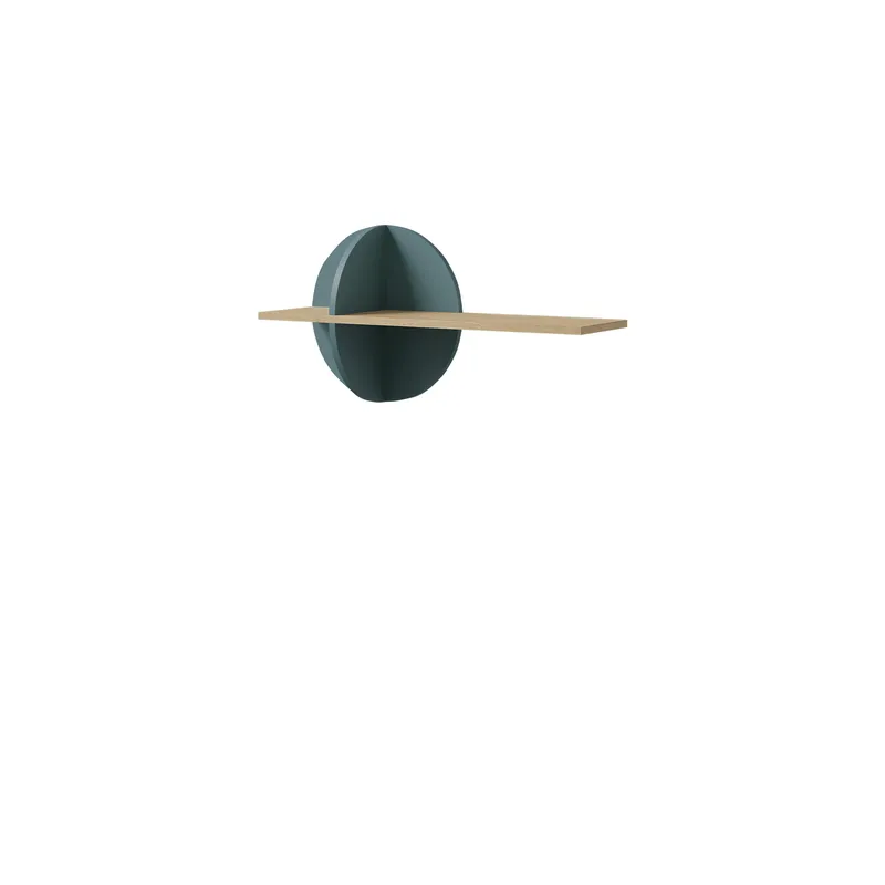 Zarek-seinähylly 82 cm, ruskea ja sininen