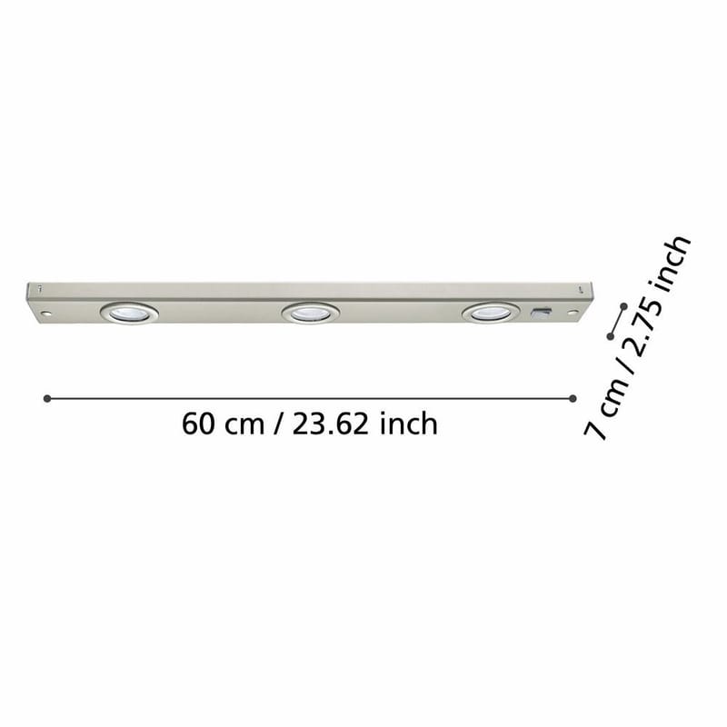 Kaappilamppu Kob - Mattanikkeli - Talo & remontointi - Keittiö & kylpyhuone - Keittiö & kodinhoitohuone - Keittiön valaistus - Keittiövalaisimet