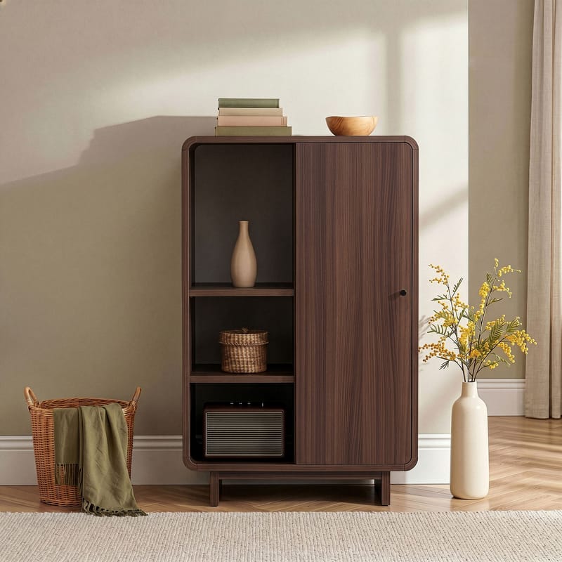 Monitoimikaappi Nordure Torina (70 x 110 x 34 cm) Milano Walnut - Milano Walnut - Talo & remontointi - Keittiö & kylpyhuone - Keittiö & kodinhoitohuone - Kodinhoitohuoneen sisustus - Pyykkikaappi