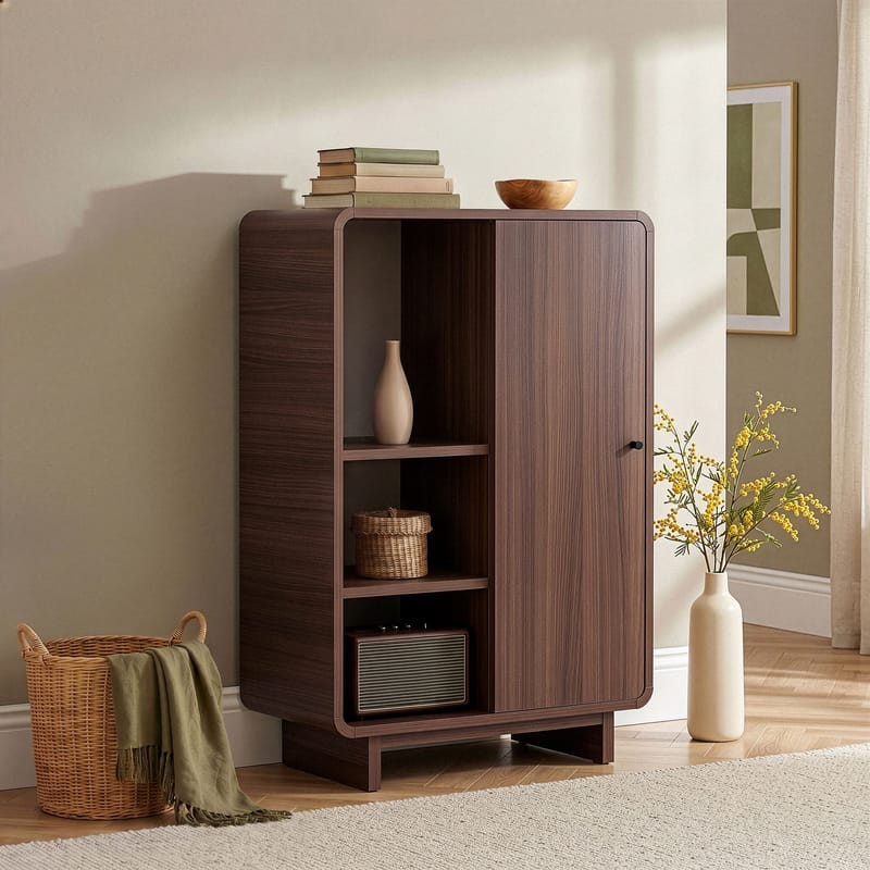 Monitoimikaappi Nordure Torina (70 x 110 x 34 cm) Milano Walnut - Milano Walnut - Talo & remontointi - Keittiö & kylpyhuone - Keittiö & kodinhoitohuone - Kodinhoitohuoneen sisustus - Pyykkikaappi