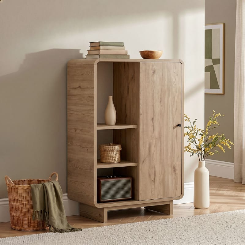 Monitoimikaappi Nordure Torina (70 x 110 x 34 cm) Sepet Oak - Sepet Oak - Talo & remontointi - Keittiö & kylpyhuone - Keittiö & kodinhoitohuone - Kodinhoitohuoneen sisustus - Pyykkikaappi