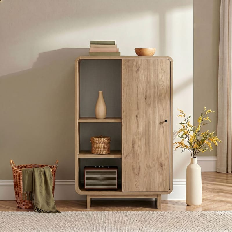 Monitoimikaappi Nordure Torina (70 x 110 x 34 cm) Sepet Oak - Sepet Oak - Talo & remontointi - Keittiö & kylpyhuone - Keittiö & kodinhoitohuone - Kodinhoitohuoneen sisustus - Pyykkikaappi