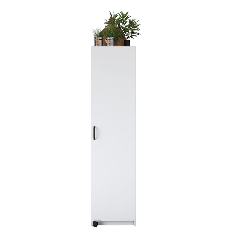 Monitoimikaappi Wallxpert Eska (45 x 180 x 42 cm) Valkoinen - Valkoinen - Talo & remontointi - Keittiö & kylpyhuone - Keittiö & kodinhoitohuone - Kodinhoitohuoneen sisustus - Pyykkikaappi