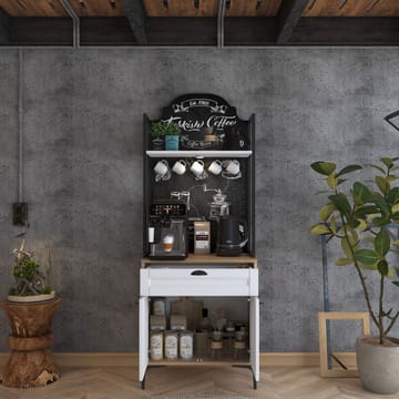 Monitoimikaappi Wallxpert Fenn (70 x 184,6 x 40 cm) pähkinä valkoinen - Pähkinä ja valkoinen - Talo & remontointi - Keittiö & kylpyhuone - Keittiö & kodinhoitohuone - Kodinhoitohuoneen sisustus - Pyykkikaappi