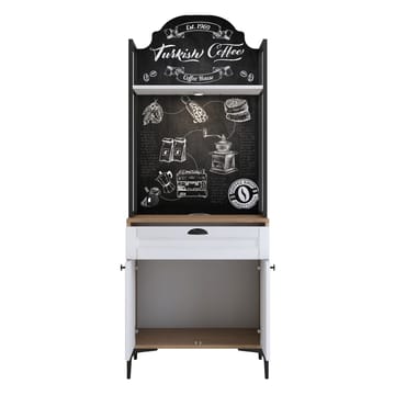 Monitoimikaappi Wallxpert Fenn (70 x 184,6 x 40 cm) pähkinä valkoinen - Pähkinä ja valkoinen - Talo & remontointi - Keittiö & kylpyhuone - Keittiö & kodinhoitohuone - Kodinhoitohuoneen sisustus - Pyykkikaappi