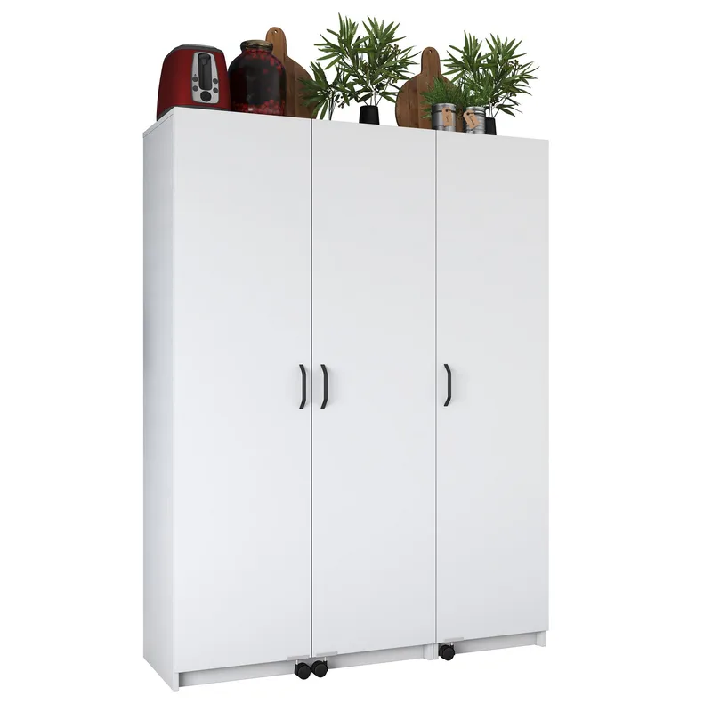 Monitoimikaappi Wallxpert Nyra (135 x 180 x 42 cm) valkoinen, Valkoinen