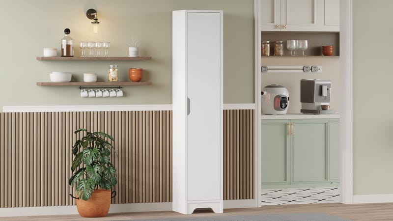 Multi Purpose Cabinet Homitis Valkoinen - Talo & remontointi - Keittiö & kylpyhuone - Keittiö & kodinhoitohuone - Kodinhoitohuoneen sisustus - Pyykkikaappi