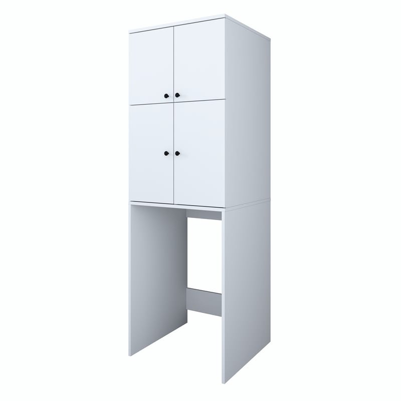 Pesukonekaappi Wallxpert Cleo Shelf (65 x 193,6 x 62,5 cm) Valkoinen - Valkoinen - Talo & remontointi - Keittiö & kylpyhuone - Keittiö & kodinhoitohuone - Kodinhoitohuoneen sisustus - Pyykkikaappi