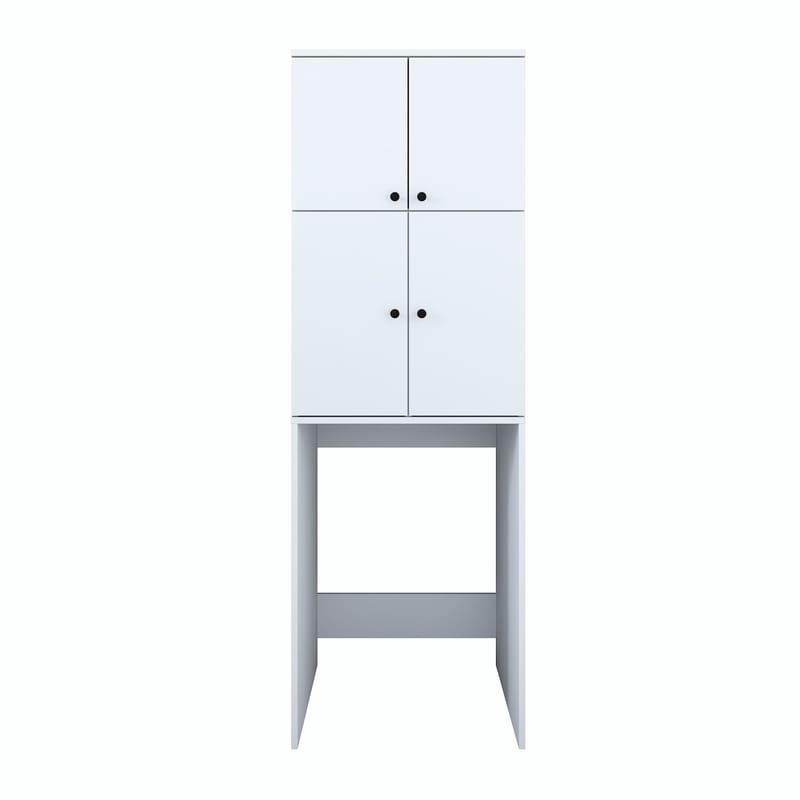 Pesukonekaappi Wallxpert Cleo Shelf (65 x 193,6 x 62,5 cm) Valkoinen - Valkoinen - Talo & remontointi - Keittiö & kylpyhuone - Keittiö & kodinhoitohuone - Kodinhoitohuoneen sisustus - Pyykkikaappi
