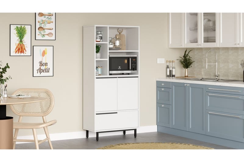 Korkea kaappi Liyakat, Valkoinen