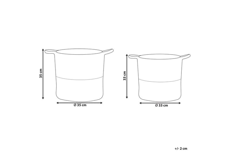 Kori Pazha 2 kpl setti Beige, valkoinen - Beige, valkoinen - Talo & remontointi - Keittiö & kylpyhuone - Keittiö & kodinhoitohuone - Kuivaus & pesutarvikkeet - Pyykkikori