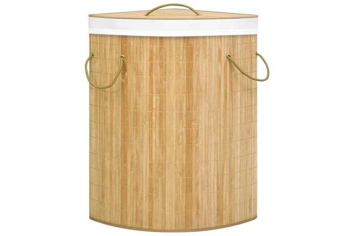 Bambu kulmapyykkikori 60 l - Kylpyhuonetarvikkeet - Pyykkisäilytys - Pyykkikori