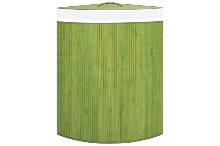 Bambu kulmapyykkikori vihreä 60 l - Kylpyhuonetarvikkeet - Pyykkisäilytys - Pyykkikori