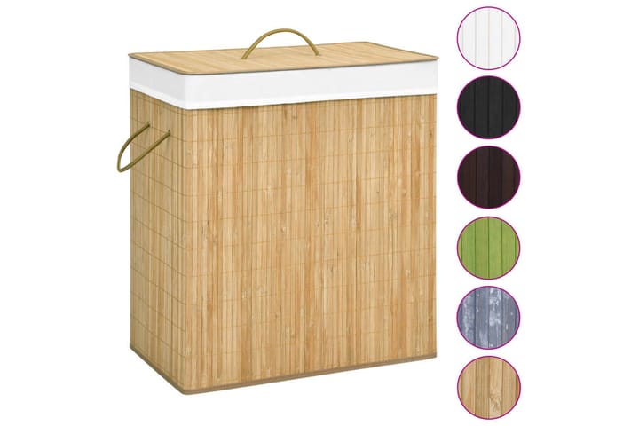 Bambu pyykkikori 100 l - Pyykkikori
 - Kylpyhuonetarvikkeet - Pyykkisäilytys