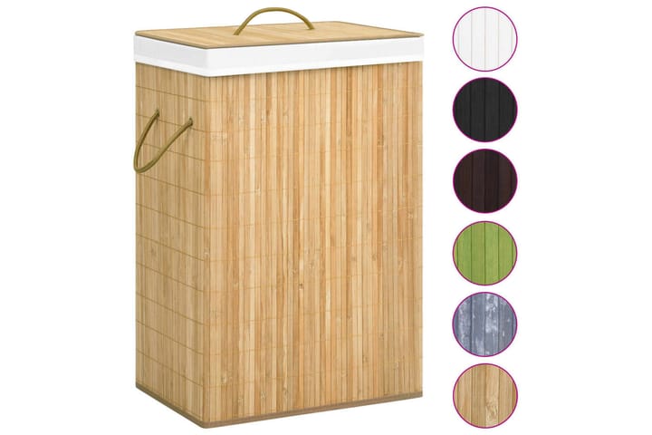 Bambu pyykkikori 72 l - Kylpyhuonetarvikkeet - Pyykkisäilytys - Pyykkikori