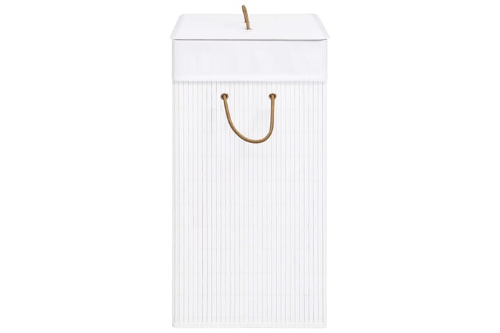 Bambu pyykkikori valkoinen 83 l - Kylpyhuonetarvikkeet - Pyykkisäilytys - Pyykkikori