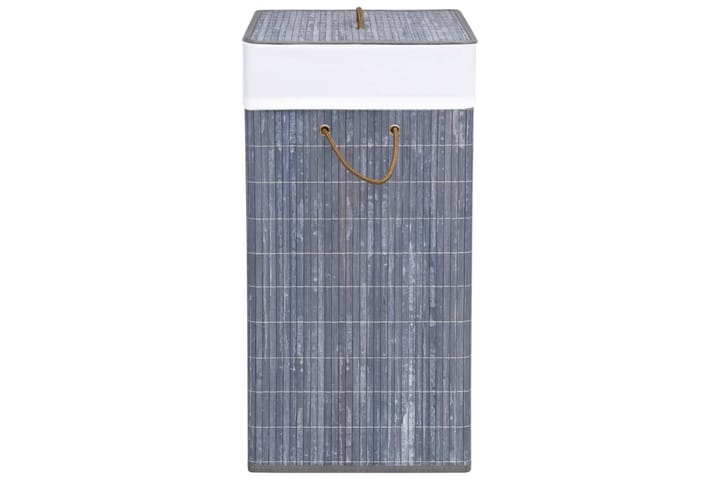 Bambu pyykkikori harmaa 100 l - Kylpyhuonetarvikkeet - Pyykkisäilytys - Pyykkikori