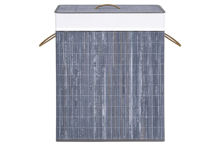 Bambu pyykkikori harmaa 83 l - Kylpyhuonetarvikkeet - Pyykkisäilytys - Pyykkikori