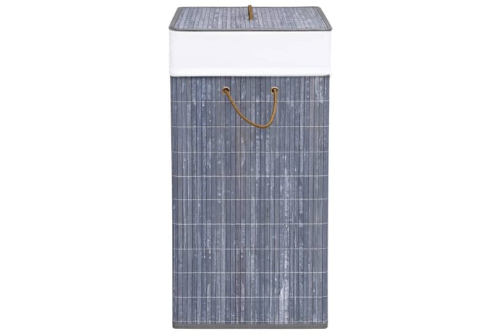 Bambu pyykkikori harmaa 83 l - Kylpyhuonetarvikkeet - Pyykkisäilytys - Pyykkikori