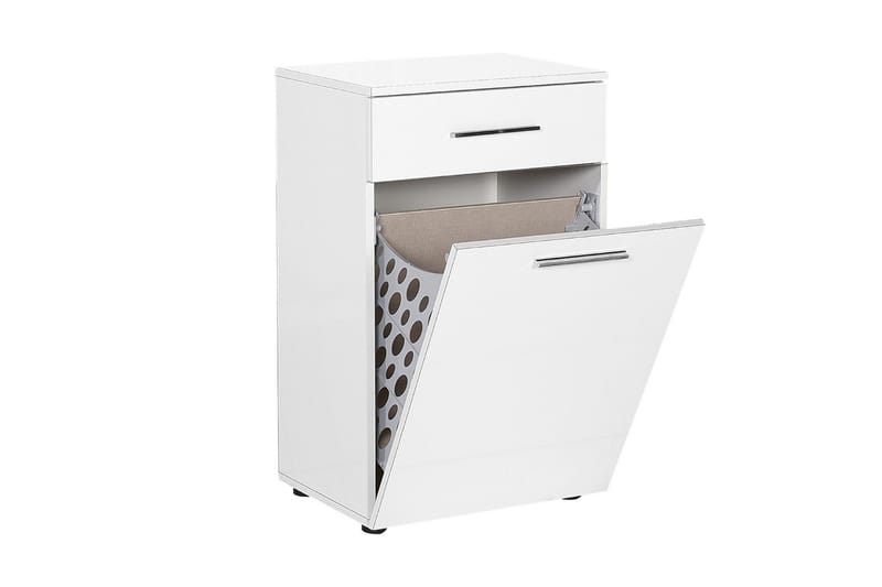 Lipasto Valkoinen Korkeakiilto - Talo & remontointi - Keittiö & kylpyhuone - Keittiö & kodinhoitohuone - Kuivaus & pesutarvikkeet - Pyykkikori