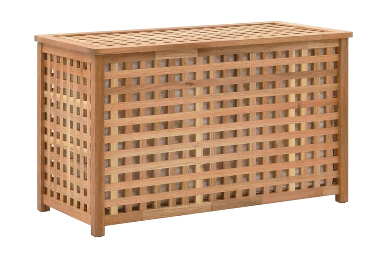 Pyykkiarkku 77,5x37,5x46,5 cm pähkinäpuu - Ruskea - Talo & remontointi - Keittiö & kylpyhuone - Keittiö & kodinhoitohuone - Kuivaus & pesutarvikkeet - Pyykkikori