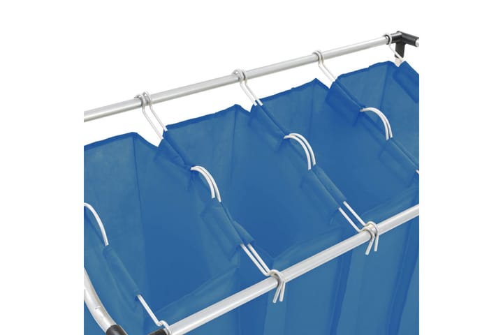 Pyykkikori 4 pussia sininen teräs - Sininen - Pyykkisäilytys - Kylpyhuonetarvikkeet - Pyykkikori