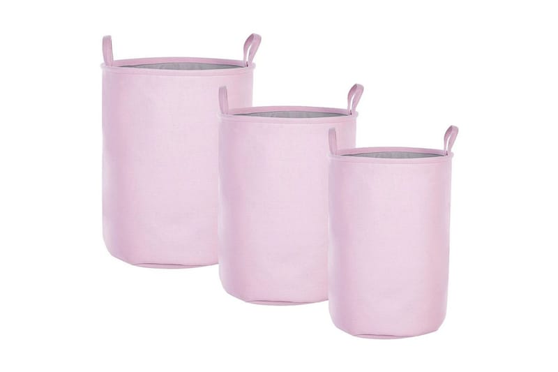 Pyykkikorit Archa 3:n sarja Vaaleanpunainen/harmaa - Vaaleanpunainen/harmaa - Talo & remontointi - Keittiö & kylpyhuone - Keittiö & kodinhoitohuone - Kuivaus & pesutarvikkeet - Pyykkikori