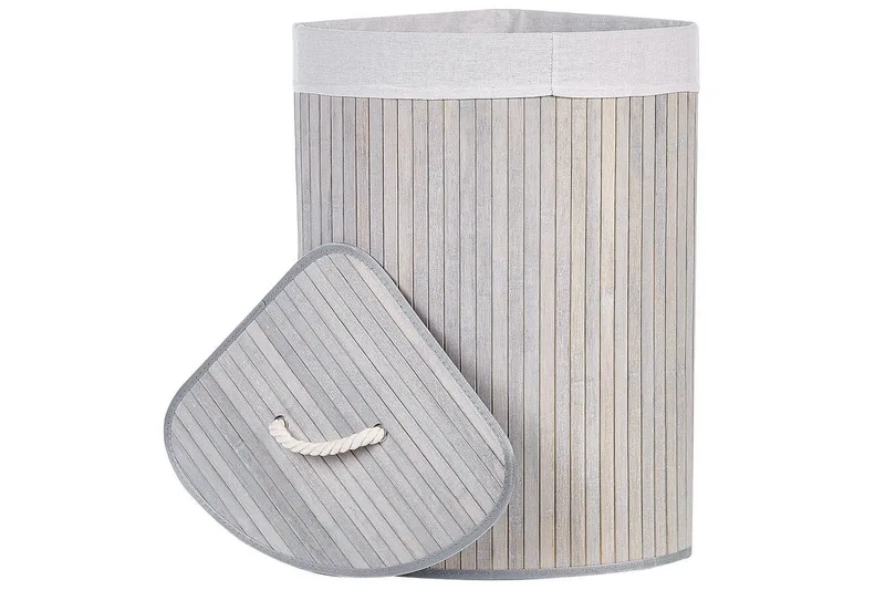 Pyykkikorit Matara Harmaa/valkoinen - Harmaa/valkoinen - Talo & remontointi - Keittiö & kylpyhuone - Keittiö & kodinhoitohuone - Kuivaus & pesutarvikkeet - Pyykkikori