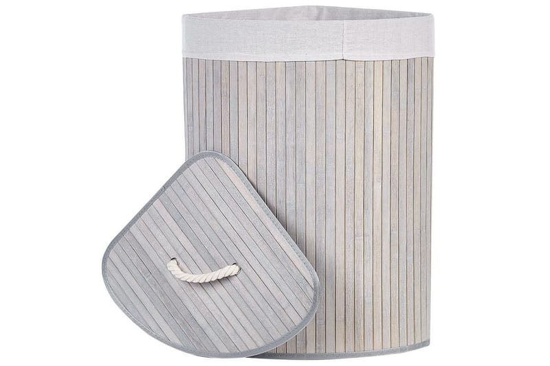 Pyykkikorit Matara Harmaa/valkoinen - Harmaa/valkoinen - Talo & remontointi - Keittiö & kylpyhuone - Keittiö & kodinhoitohuone - Kuivaus & pesutarvikkeet - Pyykkikori